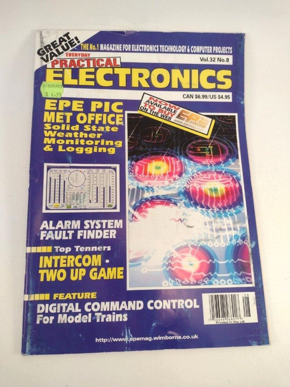 Everyday Practical Electronics Magazine Vol 32 No 8 Technology Digital Computer
